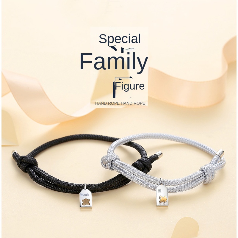 Vòng Đeo Tay Cặp Đôi Kết Hợp Một Mảnh Ghép Độc Quyền Phong Cách Ins Thích Hợp Làm Quà Tặng Valentine