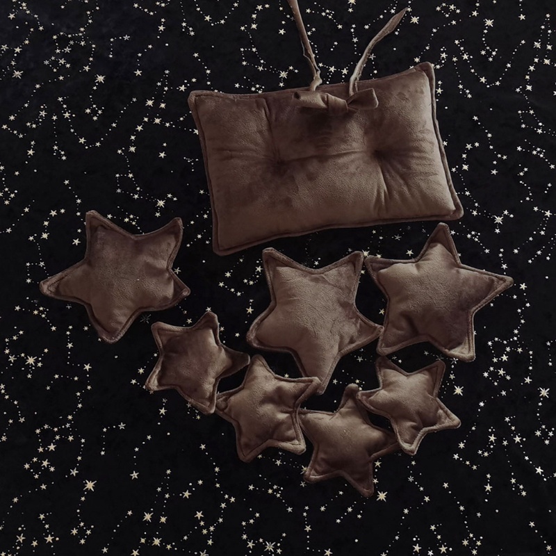 Set 9 Gối Vuông + Ngôi Sao Làm Phụ Kiện Chụp Ảnh Cho Bé Sơ Sinh