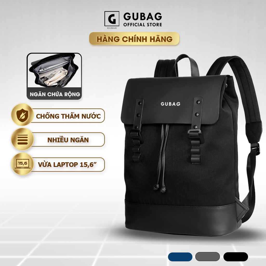 Balo thời trang cao cấp hàng hiệu GUBAG, phong cách hàn quốc đi làm, đi học, vừa laptop 15,6inch, chống nước, bền đẹp
