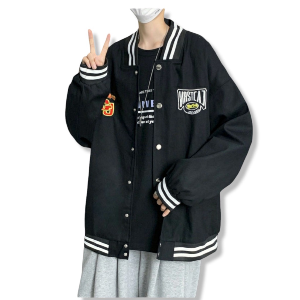 ÁO KHOÁC BOMBER UNISEX FORM RỘNG NAM NỮ CAO CẤP HOTNEW