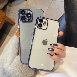 Ốp iphone - Ốp Lưng Trong Dẻo Viền Vuông Mạ Màu cho Ip 13 Pro Max 7plus/8plus/X/Xs//Xs Max/11/11Pro/ 11 Promax/ 12/ 12 Pro Max | BigBuy360 - bigbuy360.vn