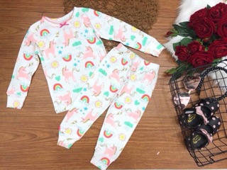Combo 4 bộ cotton borip bé gái/bé trai 