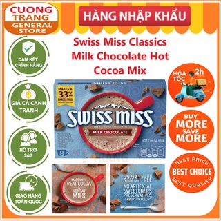 Bột cacao Swiss Miss các loại Milk Chocolate 280g, Rich Chocolate 301g, Marshmallow Hot 280g