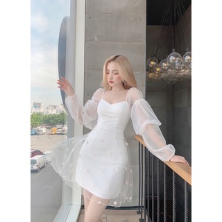 Đầm lưới tiểu thư Hoa Cúc - DN03007