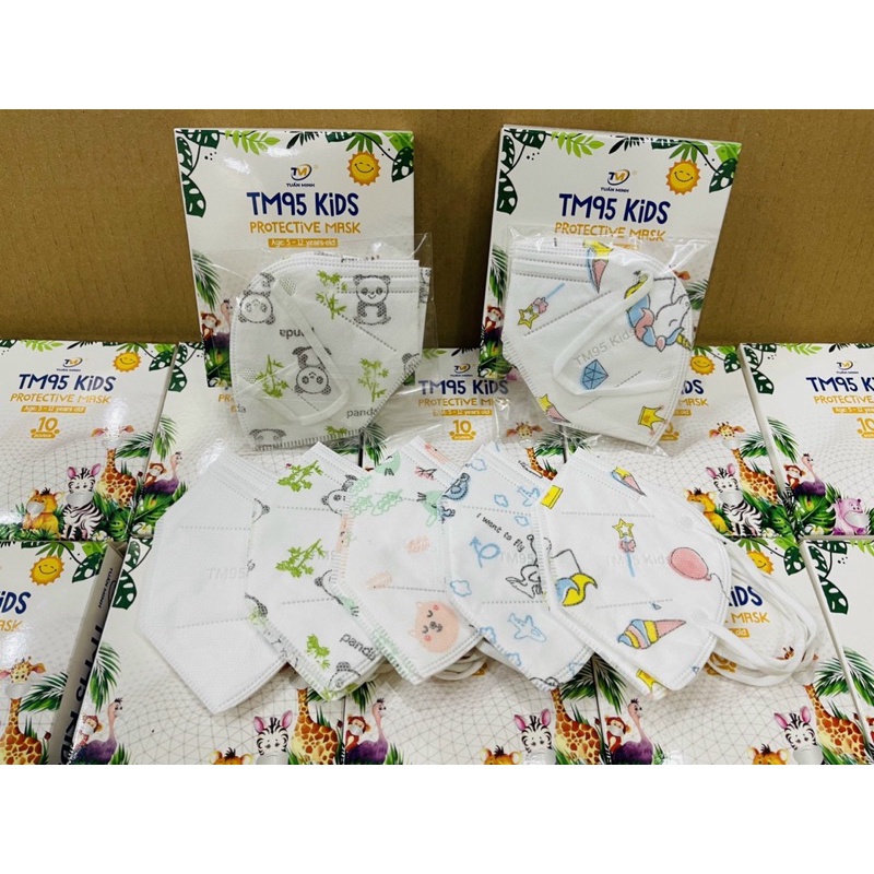 Khẩu trang trẻ em N95 TM [ Hộp 10 cái ] Khẩu trang Y Tế e bé kháng khuẩn Chính hãng | BigBuy360 - bigbuy360.vn