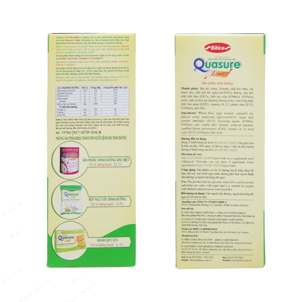 Bánh quy Quasure Light đủ vị thơm ngon hộp 140g (Dành cho người ăn kiêng, tiểu đường)