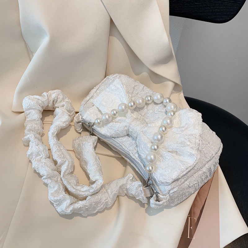 Túi xách cói IELGY với dây chuỗi xích acrylic đeo vai thời trang dành cho nữ