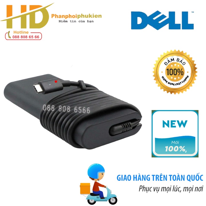 Sạc dành cho Laptop DELL XPS 17 9700 9710 USB-C 130W - Hàng Nhập khẩu
