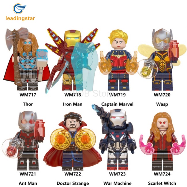 Mô Hình Lego Nhân Vật Siêu Anh Hùng Thanos Thor Captain America