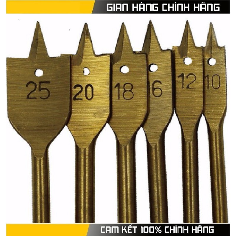 Bộ 6 mũi khoan khoét gỗ đuôi cá chuyên dụng