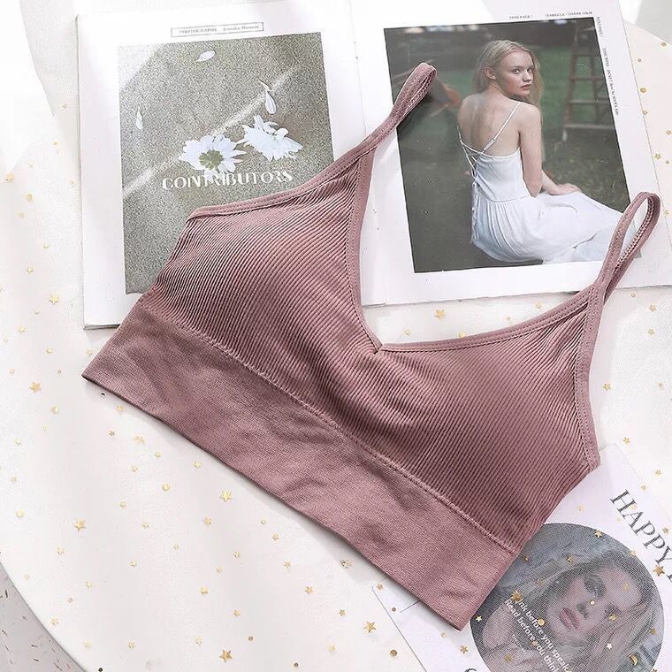 Áo lót nữ bra hai dây hở lưng chữ U len tăm cao cấp thấm hút mồ hôi kháng khuẩn DOLLY SECRET A01 | BigBuy360 - bigbuy360.vn