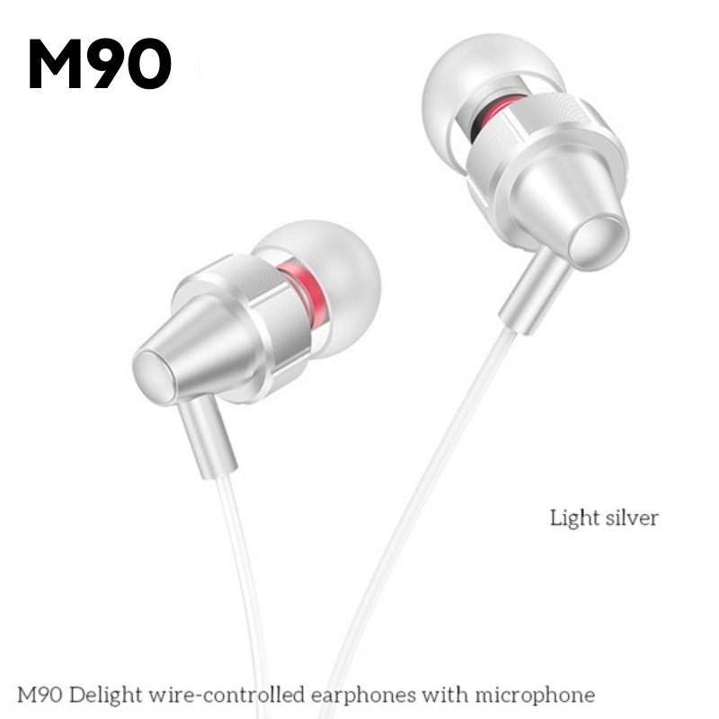 Tai Nghe Có Dây Nhét Tai Gaming Chính Hãng M90 Chống Ồn Bảo Hành 1 Đổi 1 Trong 1 Tháng