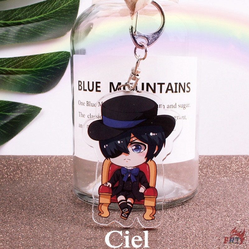 Móc khóa Acrylic hình Ciel / Sebastian trong phim Black Butler độc đáo