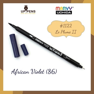 Bút brush viết calligraphy hai đầu Marvy 1122 - Màu tím than (African Violet - 86)