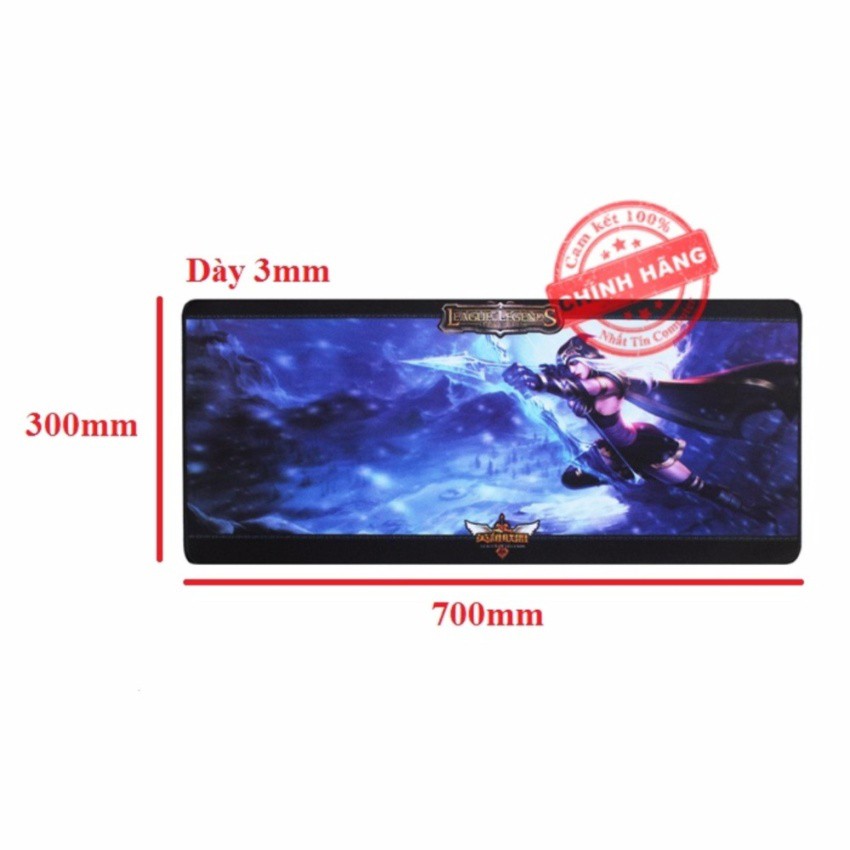 Tấm lót phím chuột hình gaming S5 kích thước 800 x 400 x 3mm - Loại Mousepad Speed