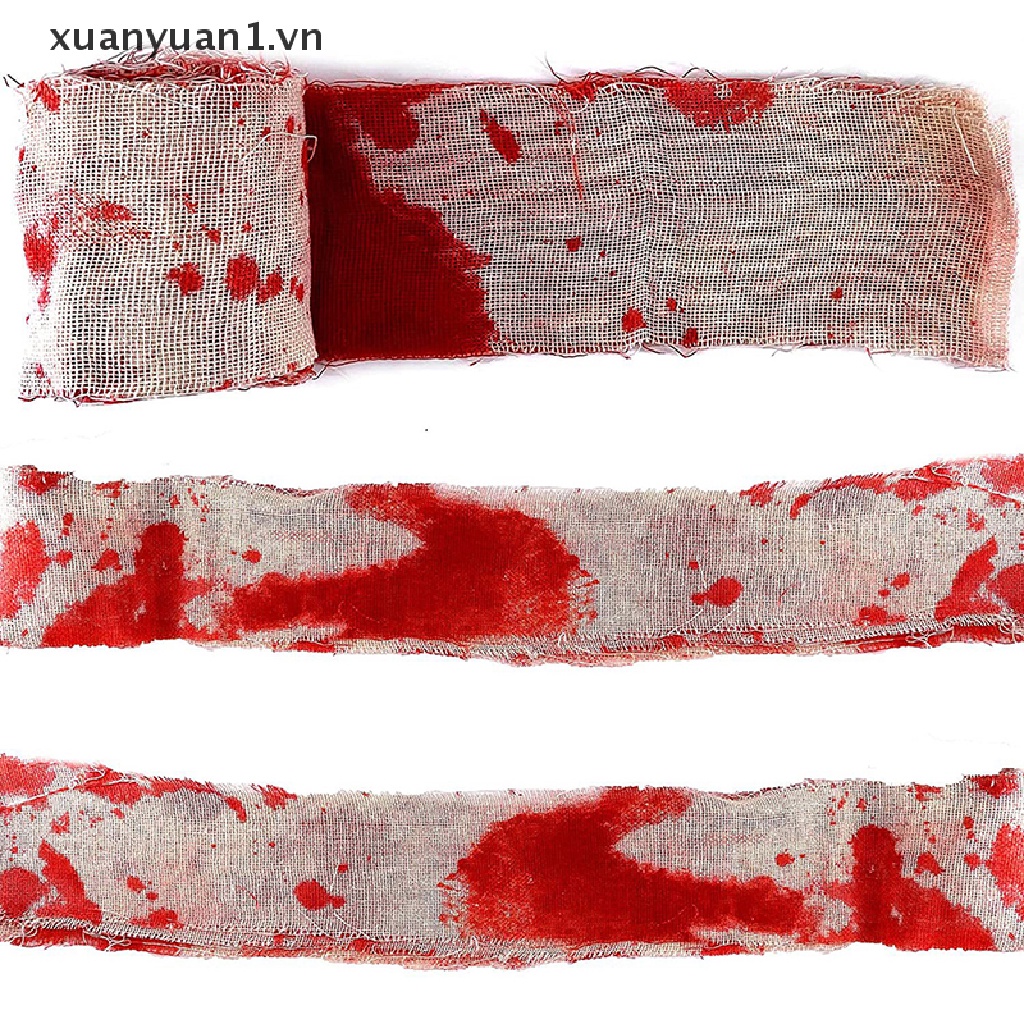Vải Gạc Màu Máu Trang Trí Halloween