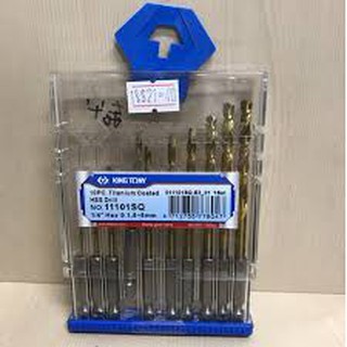 BỘ 10 MŨI KHOAN SẮT ĐUÔI LỤC GIÁC KINGTONY 11101SQ