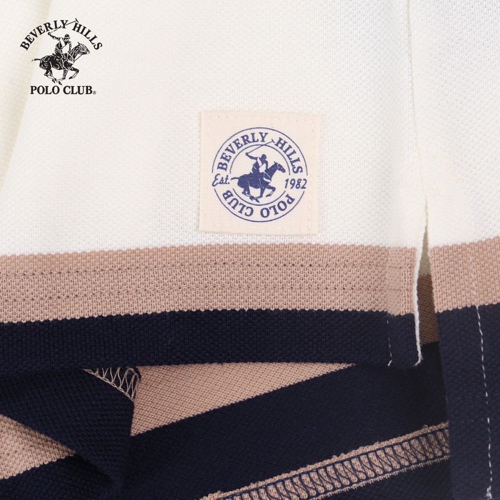 Beverly Hills Polo Club - Áo polo Ngắn tay Nam Regularfit Trắng WH- BHPC PMRSS20TL063
