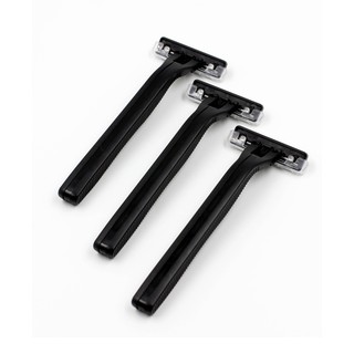 Set 3 dao cạo 2 lưỡi kép KAI màu đen xuất xứ Nhật