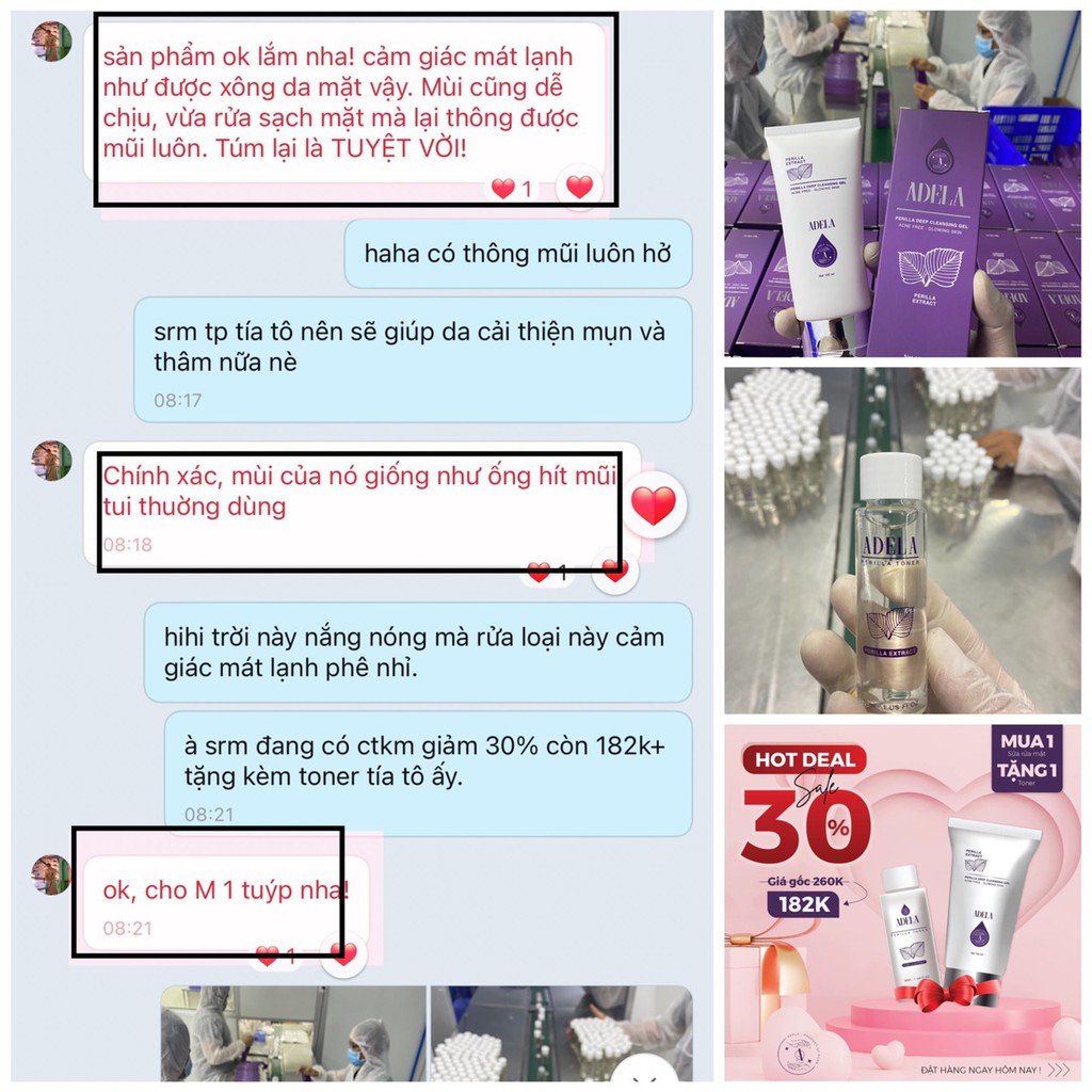 (TẶNG KÈM TONER LÁ TÍA TÔ 30ML)SỮA RỬA MẶT TÍA TÔ SẠCH SÂU MÁT LẠNH THÔNG THOÁNG | BigBuy360 - bigbuy360.vn