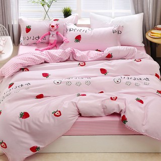 Bộ chăn ga gối nhập khẩu Cotton Poly - ngựa trắng 1kg