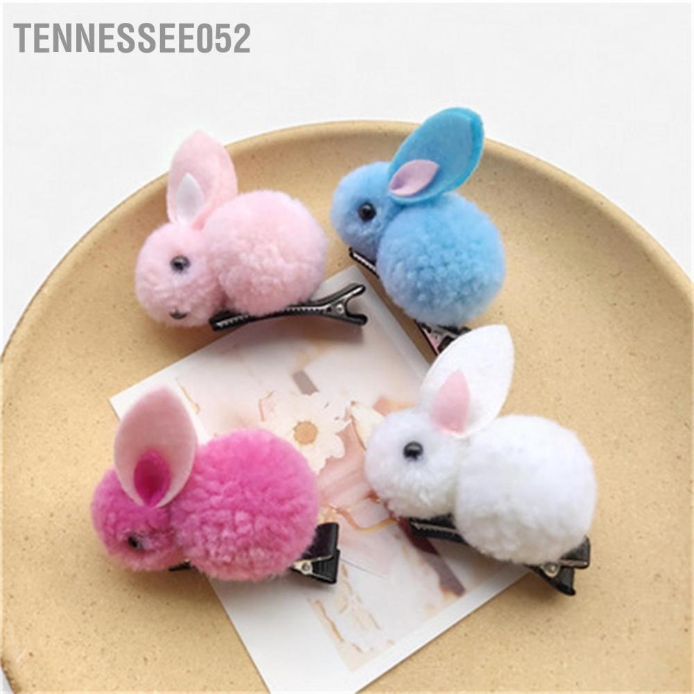 Kẹp tóc thỏ nhồi bông mềm mại cho bé gái sơ sinh dịp lễ Phục sinh