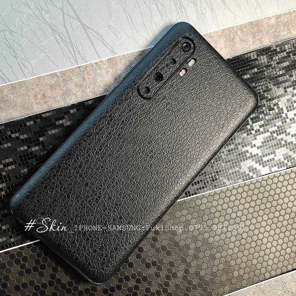 [SAMSUNG]Tấm Dán Skin mặt sau Black Leather Full Viền Note8 Note9 Note10 Note10+ Note10Lite ZFlip S20 S20Ultra S20+ S1