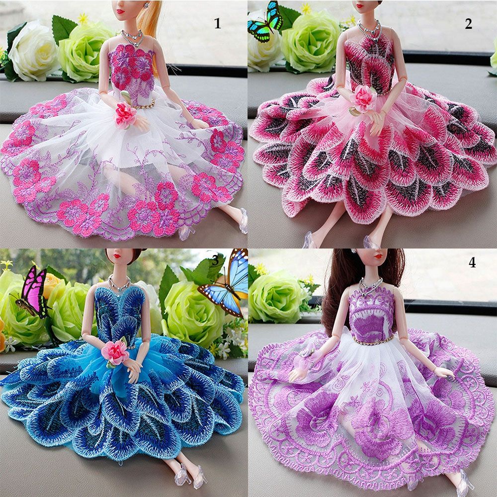 Bộ đầm công chúa đồ chơi búp bê 30cm 12 kiểu