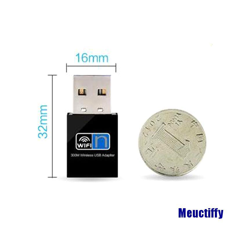 Usb Wifi Mini 300mbps Cho Laptop Windows 10 / 8 / 7 Ffy