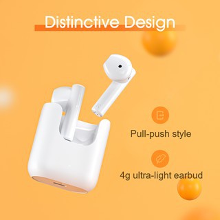 Tai nghe Bluetooth không dây TWS QCY T12 / Bluetooth 5.1 / HD Touch / Cổng sạc Loại C / Cách ly tiếng ồn