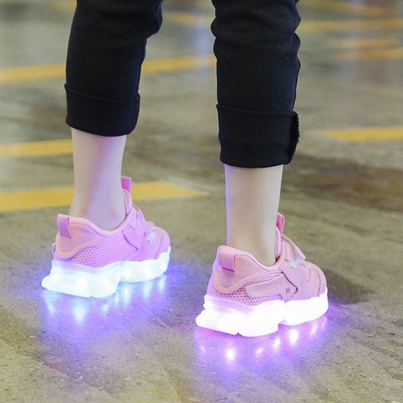 Giày Sandal Có Đèn Led Sạc usb Nhiều Màu Sắc Dành Cho Trẻ Em