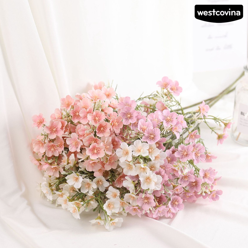 [Hot]⚘Bó Hoa Gypsophila Giả Bằng Lụa Nhiều Màu Sắc Dùng Trang Trí Nhà Cửa