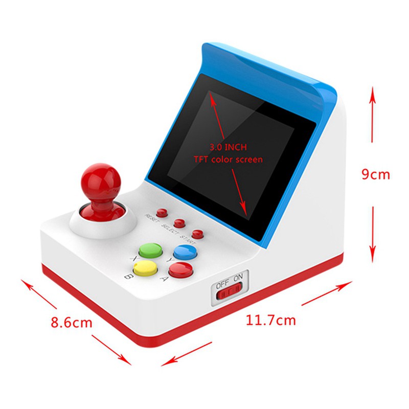 Retro Mini Arcade FC Handheld Joystick Game with Two Gamepads
