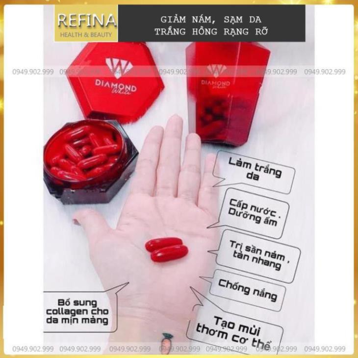 ( NGUYÊN MÃ) Diamon White💖FREE SHIP💖Viên uống trắng da ngọc trinh | BigBuy360 - bigbuy360.vn