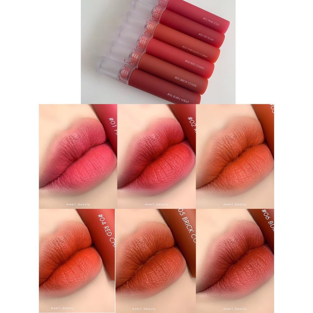 Son Kem Lì Siêu Mịn Romand See Through Matte Tint 💄