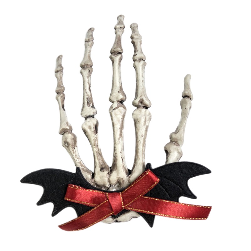 Kẹp Tóc Hình Đầu Lâu Phong Cách Vintage Cho Nữ