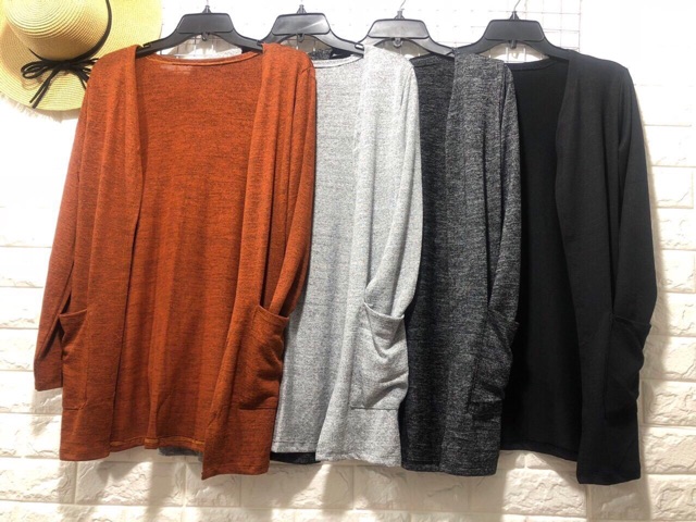 Áo khoát cadigan len nỉ chất dày đẹp | BigBuy360 - bigbuy360.vn