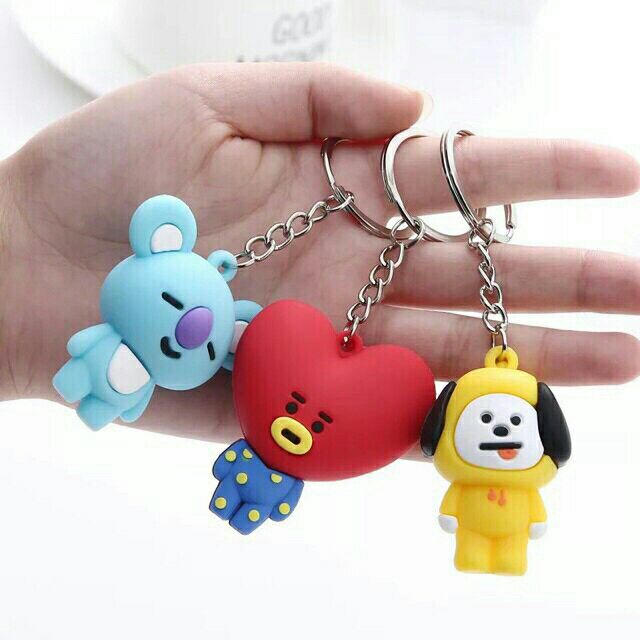 Móc khoá nhựa đặc BT21 (loại bé)