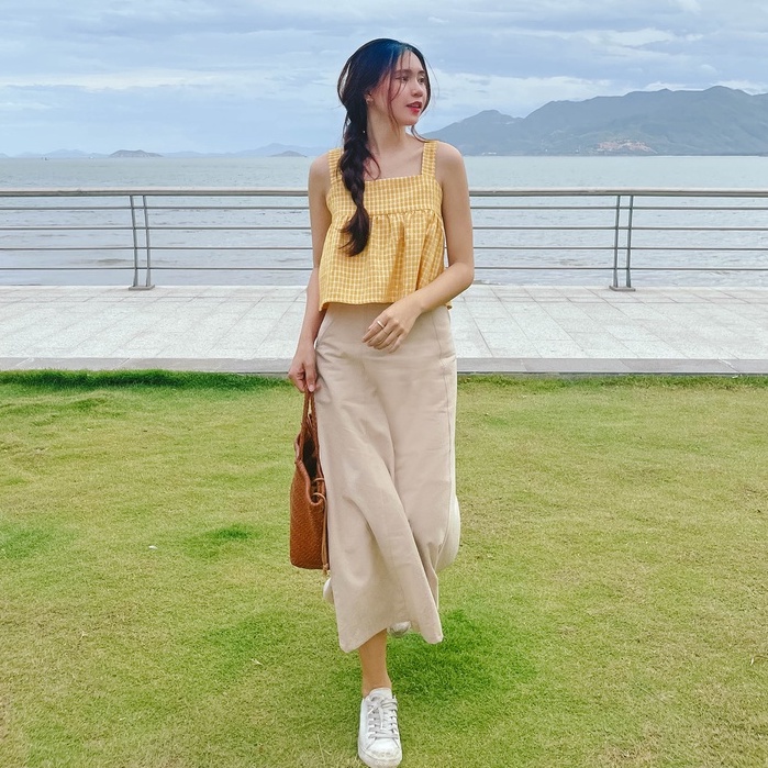 Chân váy Linen form dài | BigBuy360 - bigbuy360.vn