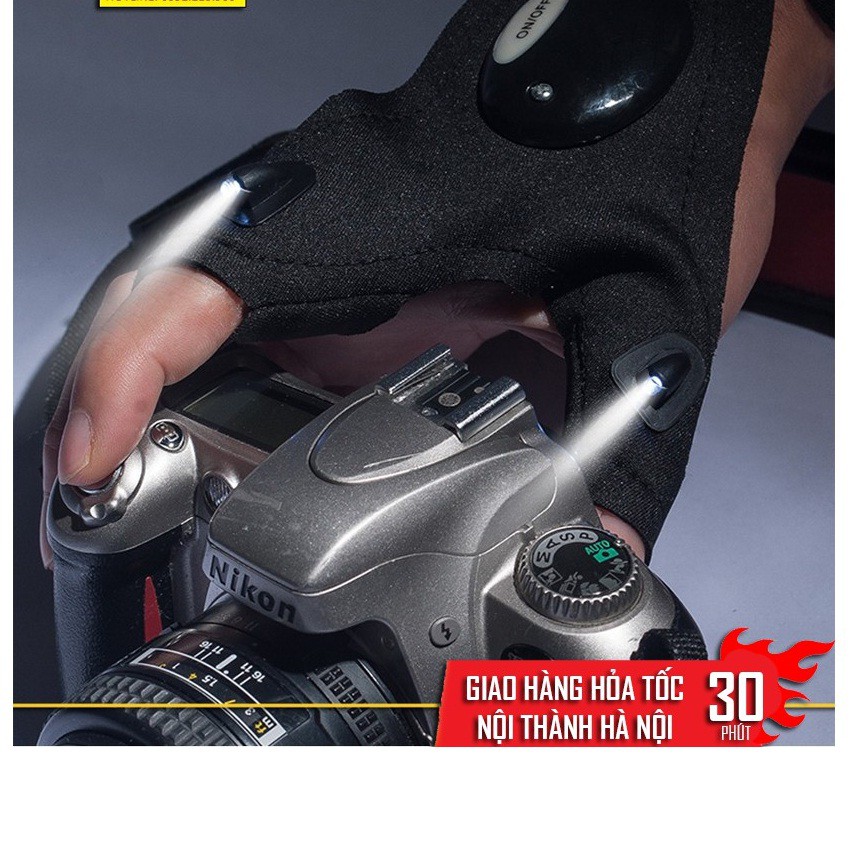 Găng tay phát sáng Glove Lite - Quấn cổ tay có đèn Flash