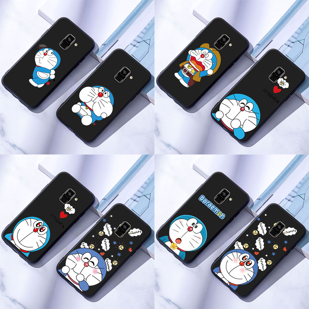 Ốp điện thoại mềm in hình Doraemon 2 cho Samsung Galaxy A6 A8 Plus A7 A9 2018