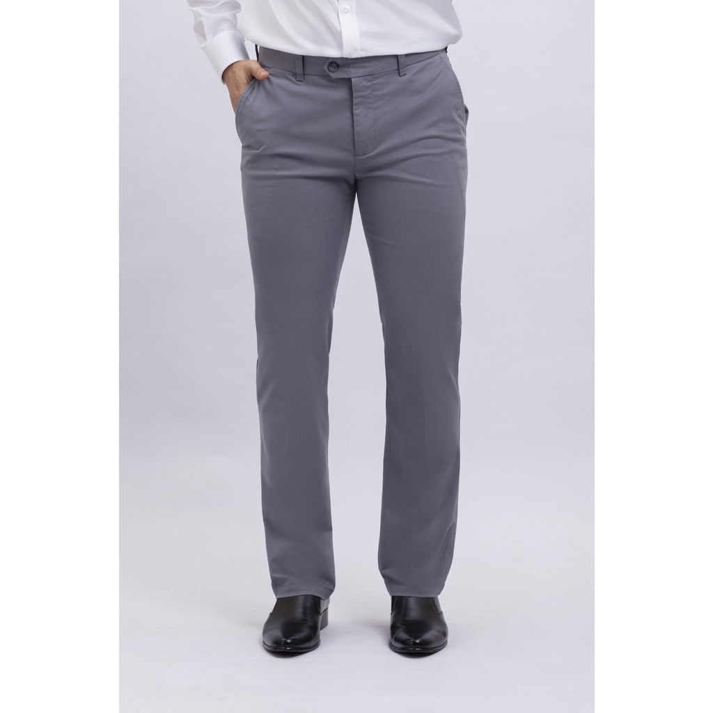 Quần kaki nam Slimfit màu xám