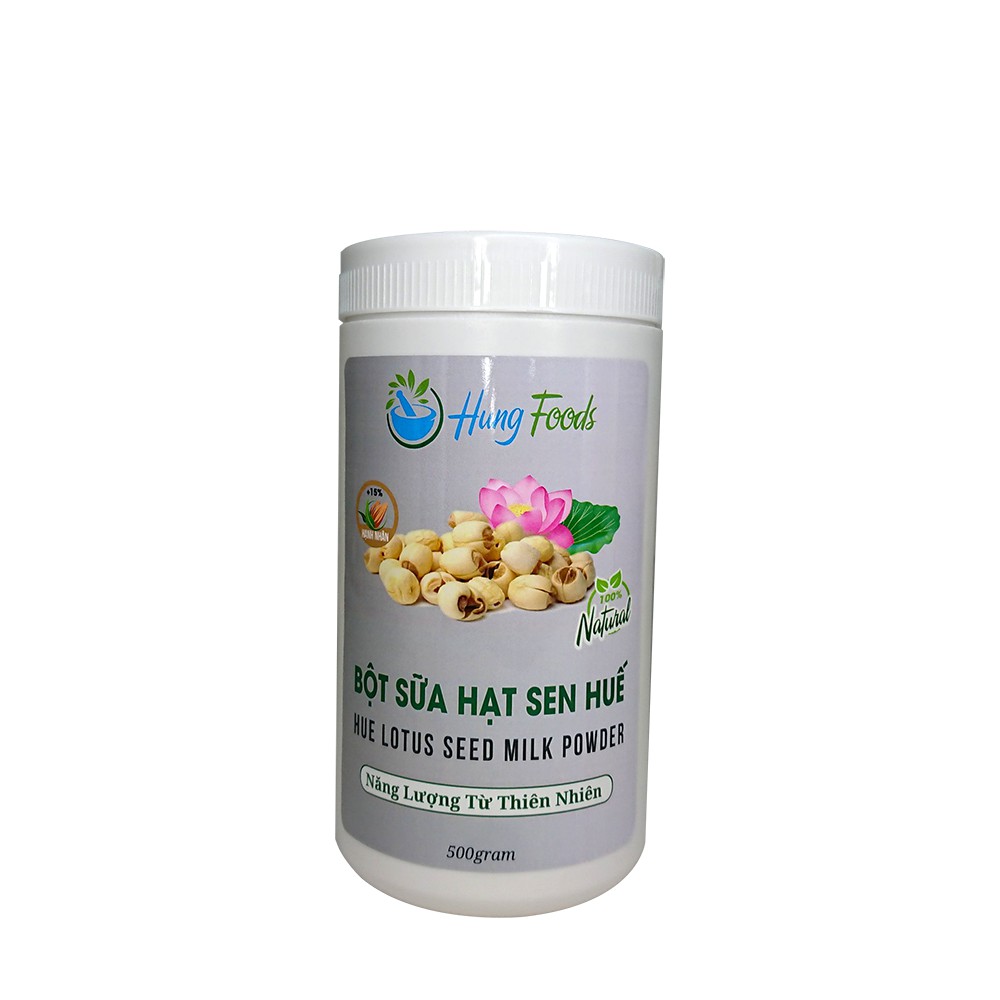 Bột sữa hạt sen Huế - bột dinh dưỡng dành cho mọi lứa tuổi - Hũ 500gr