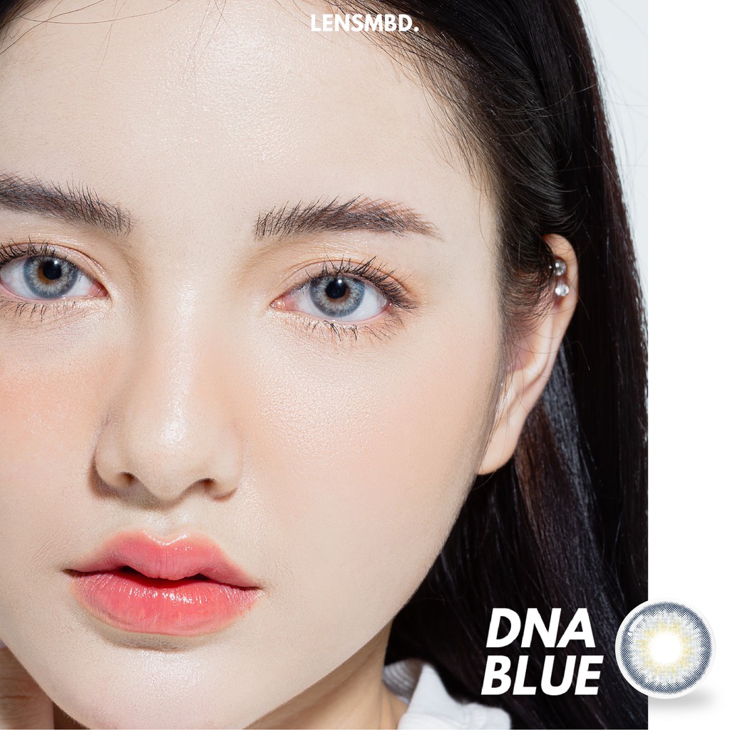 Kính áp tròng xanh sáng tây DNA Blue LENSMBD