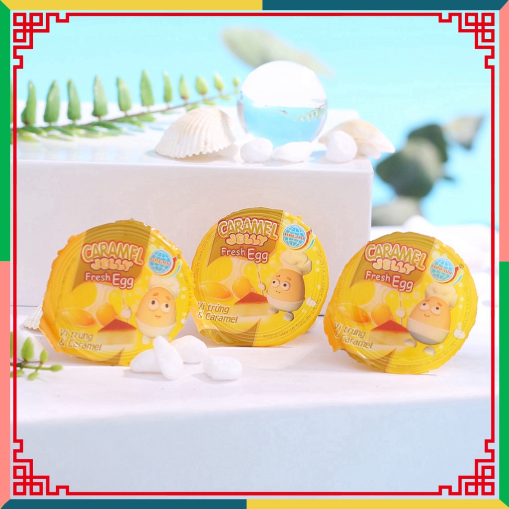 Thạch caramel Lapatie, thạch caramen trứng Long Hải tải trọng túi 992 g