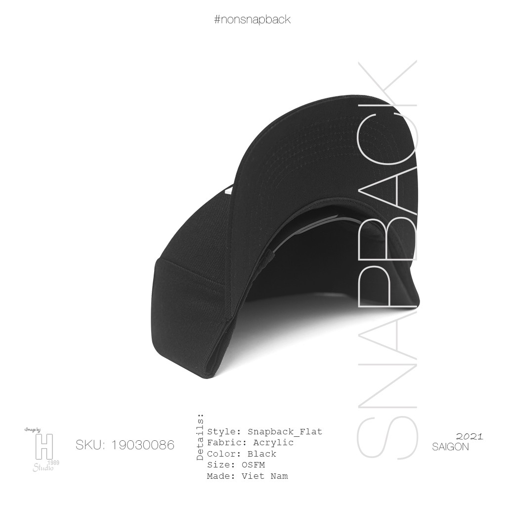 Mũ snapback thời trang nam màu đen cao cấp logo FOX vải màu đen hàng chất lượng tiêu chuẩn xuất khẩu khóa gài bấm