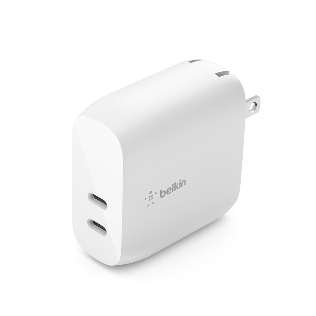 Adapter sạc nhanh BOOSTCHARGE Bekin 40W - 2 cổng USB-C PD 20W - Hàng chính hãng - Bảo hảnh 2 năm - WCB006dq