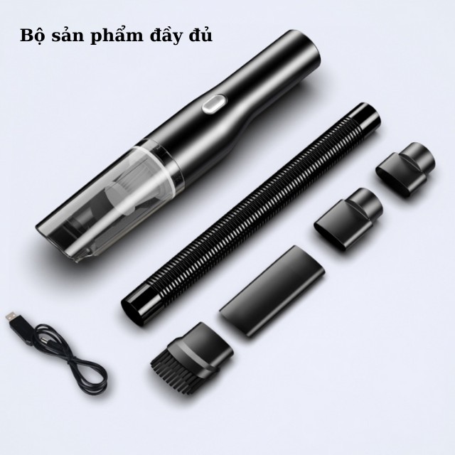 [HÚT MẠNH 5500PA] Máy Hút Bụi Cầm Tay Mini Không Dây Hút Bụi Oto Xe Hơi Ô tô, Nhà Cửa Nhiều Đầu Nối SN-6103 | BigBuy360 - bigbuy360.vn