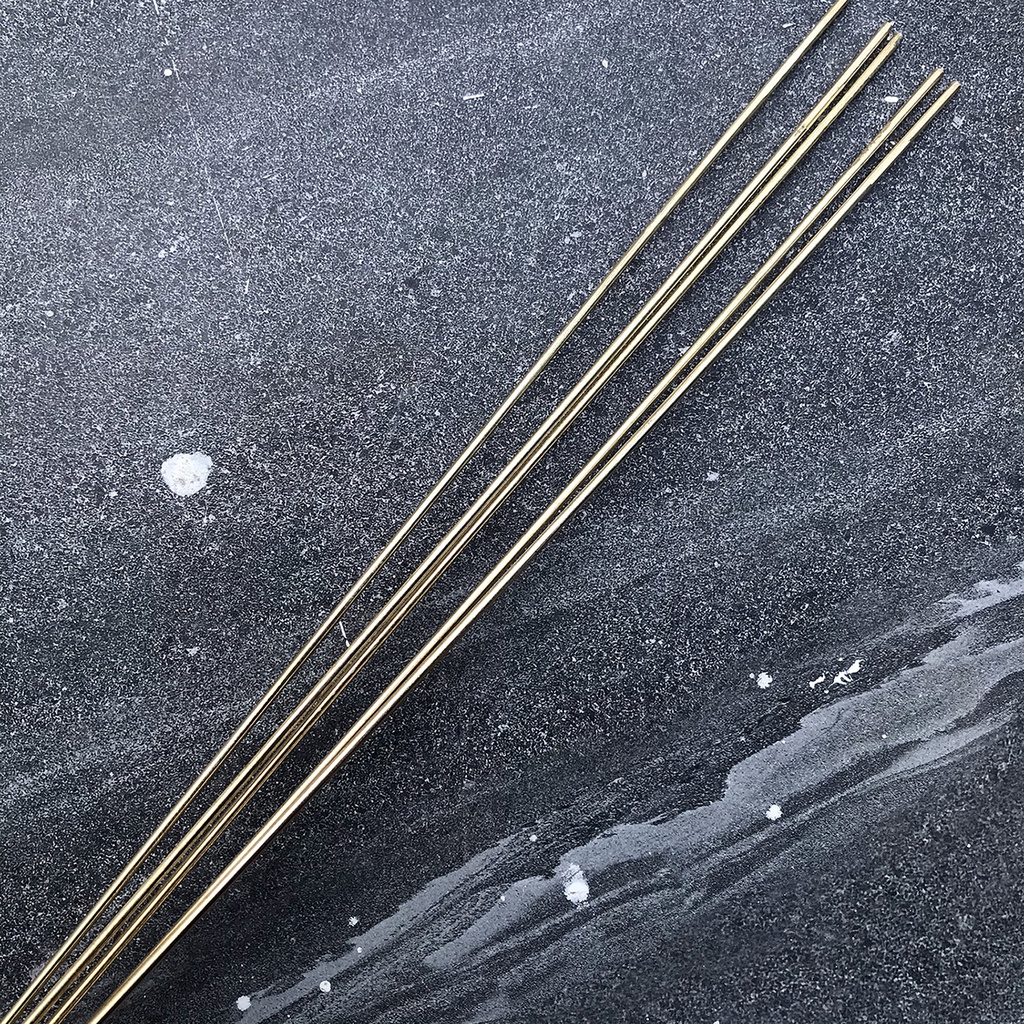 Que hàn đồng thau tròn dài 1m các size cỡ phi 2.5mm