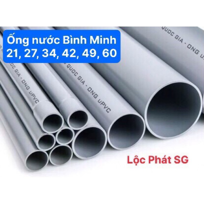Ống nhựa, ống nước uPVC Bình Minh đủ size, đủ cỡ - hành chính hãng